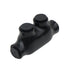 2-14 AWG Insulated Inline Splice Connector - Black Wire Connectors with Pre-Loaded Oxide Inhibitors (1pcs)