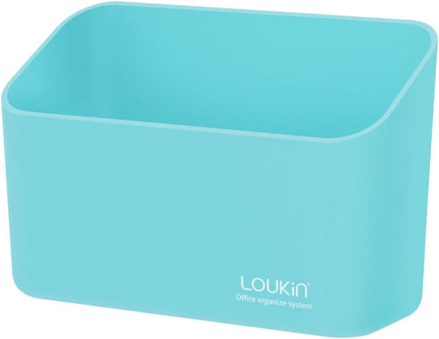 loukin Magnetic Marker Holder, Dry Erase Marker Organizer for Whiteboard or Refrigerators (Sky Blue) with Remote