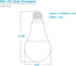 12V-60 Volt LED Light Bulb, 12V Low Voltage 6W, 3000K Warm Light, 40W Equivalent, E26 Medium Screw Base, 2 Pack