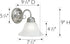 511618 Millbridge 1-Light Dimmable Design House Wall Light Traditional Indoor Light with Alabaster Glass for Bathroom