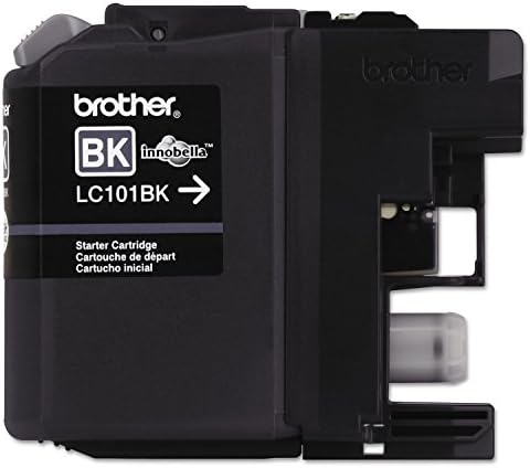 Brother LC101BK, 300 LC101 Genuine Standard Yield Black Ink Cartridge, Replacement Black Ink, Page Yield Upto Pages