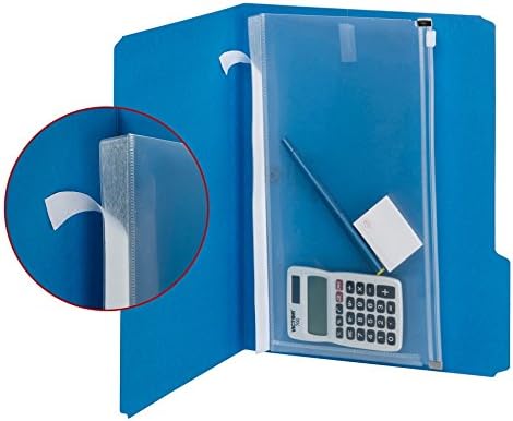 Smead Stick-N-Store Poly Pouch, 5 per Pack, 6 x 11-1/4 Inches (68180)