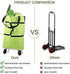 aotekar 2 1 in Foldable Shopping Cart, Collapsible Two-Stage Zipper Grocery Cart with Wheels Shopping Bag
