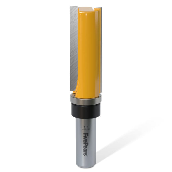 FivePears Pattern Flush Trim Router Bit, 1/2 Inch Shank, 3/4 Inch Cutting Diameter for Woodworking