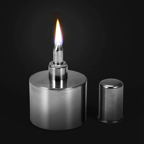 400ml Alcohol Lamp, Stainless Steel Alcohol Lamp Burner, Thickened Explosion-Proof, Laboratory Chemistry Alcohol Burner Lamp, Dental Lab Lamp, Heating Lamp with Metal Cap, Heating Equipment by HAOX