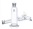 Lab Gas Washing Bottle Glass 250ML Vacuum Trap for Chemistry Lab Glassware Kit with Two Bend Tubes 29/32 Joint