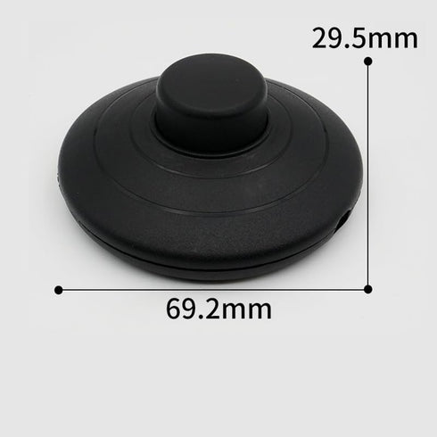 RecDec 2 Pack Dimmable Floor Lamp Foot Switch Replacement Black and White Foot Pedal Switch ON Off Push Button