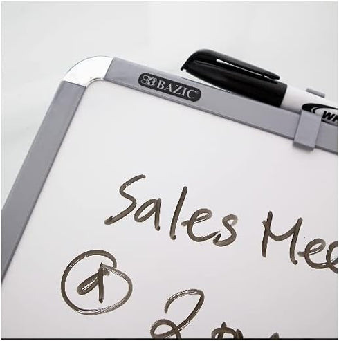 BAZIC 11" X 14" Magnetic Dry Erase Board with Marker & 2 Magnets