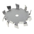 304 Stainless Steel Dispersing Disc, 30-500mm Dispersion Impeller Blade Paddle with 8mm Shaft Hole, Dia 150mm