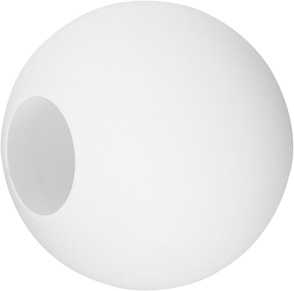 Toddmomy White Frosted Glass Globe Lamp Shade Replacement, Milk Glass round Ball