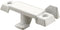 Prime-Line F 2756 Sash Lock, Deep Offset Latch, 9/32 In. Projection, Fits Metal Windows, Diecast, White, Single Pack