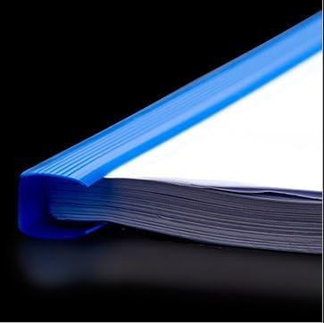 Plastic File Folder 10mm Sliding Bar Report Covers, 10 Pcs, 40 Sheet Capacity for A4 Size Paper