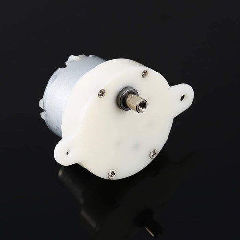 12v DC High Torque Slow Speed Electric Motor, 3 RPM, 4mm Shaft Diameter Micro Mute Motor