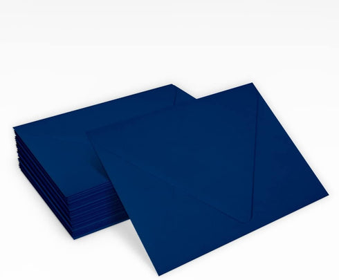 LUXPaper 4Bar A1 Contour Flap Invitation Envelopes | 3 5/8" x 5 1/8" | Navy Blue | 80lb. Text | 50 Qty