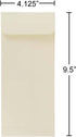JAM PAPER #10 Policy Business Envelopes - Natural White Wove, 4 1/8 x 9 1/2, 50/Pack