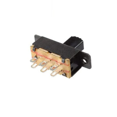SS22F25-G7 2-position DPDT 2P2T Panel Mount Mini Slide Switch, 20Pcs