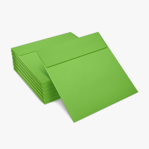 LUXPaper Square Invitation Envelopes | 80lb. Text | Limelight Green | 6" x 6" | 250 Qty