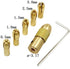 Mesee 3 Set 0.5-3mm Brass Drill Chuck Set - Mini Twist Drill Chucks Adapter for Rotary Tools