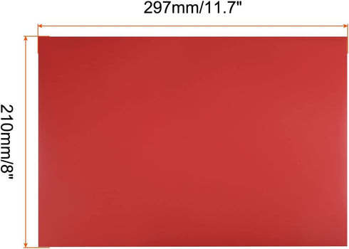 Dry Erase Magnetic Sheet Magnetic Board -11.7 Inch x 8 Inch/Red/5 Pack by Rebower