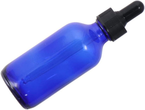 2Pcs Glass Dropper Bottle, 2oz Tincture Bottle with Dropper, Eye Dropper Bottles for Essential Lab Chemicals, Cobalt