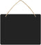 Wooden Double Sided Hanging Chalkboard Signs, Vintage Erasable Message Board Sign with Hanging String for Wedding