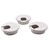 3 Pack 2 inch(50mm) White Desk Hole Cover Grommet - ABS Plastic Wire Organizers for Computer Desk Cabinet