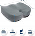 RESTEQ Tailbone 45x36 cm Orthopedic U-Shaped Seat Cushion for & Pressure Relief, Portable Memory Foam Pad, Non-Slip