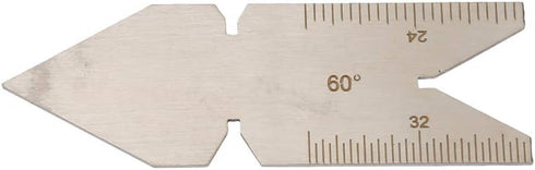Thread Gauge - Stainless Steel Center Gauge 60 Degree Screw Thread Lathe Cutting Woodworking Tools