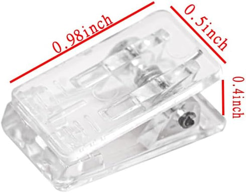 JAMMY 30 PCS Self Adhesive Clips, Plastic Photo Clips for Wall Tapestry, Small Hanging Spring Clips