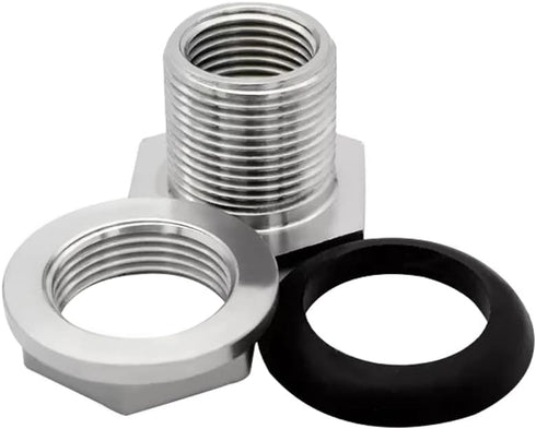 Beduan 1" Female Bulkhead Water Tank Connector Stainless Steel Thru-bulk Fitting