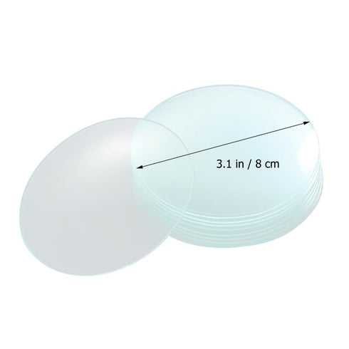 Beaker Glass Watch Glasses, 10pcs Laboratory Equipment Accessories, 80mm Beaker Covers for Watch Glass