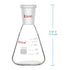 StonyLab 24/40 Borosilicate Glass Erlenmeyer Flask, Heavy Wall Flask with 100ml Capacity
