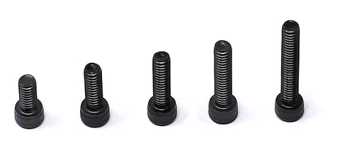 iExcell 100 Pcs SAE #8-32 x 3/8", 1/2", 5/8", 3/4", 1" Alloy Steel Hex Socket Head Cap Screws