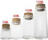 2pcs Empty Clear Glass Bottles, Vials with Cork Stopper, 47mm Bottle Diameter (47x90x33mm 100ml)