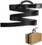 Box Carrying Strap with Handle, Adjustable Heavy Duty Luggage Lashing Strap Holder for Safe Moving and Carrying, Black