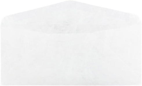 JAM PAPER Tyvek #10 Business Envelopes - Tear-Proof, 4 1/8 x 9 1/2, White, 50/Pack