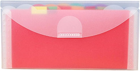 KALLORY Small Accordion File Folder, Mini Expanding File Holder, 7 Pockets Document Organizer with Tabs for Classroom