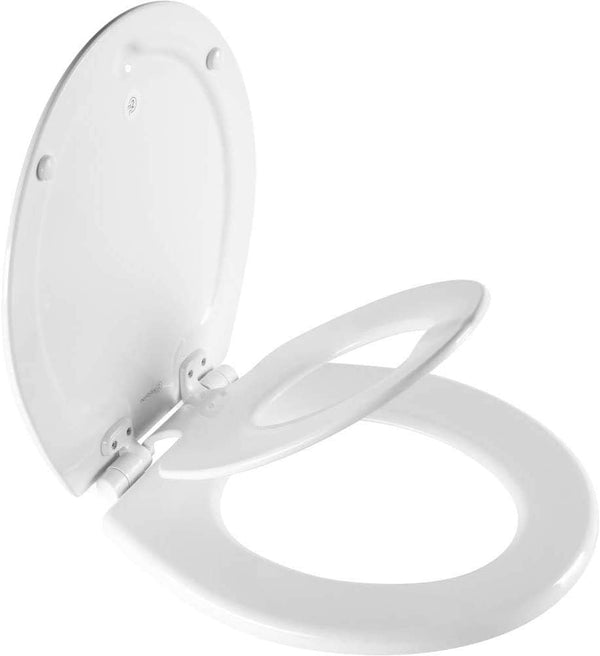 Mayfair NextStep2 Toilet Seat with Built-In Potty Training Seat, Slow-Close, Removable that