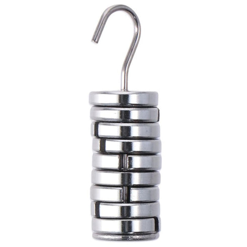 Durable Silver Lab Slotted Mass Set with Hanger and Case, 10g Each, High Quality Chromium-Plated Metal Slotted Weights