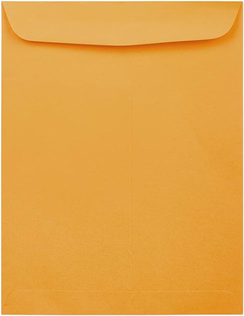 JAM PAPER 12 x 15 1/2 Open End Catalog Commercial Envelopes - Brown Kraft Manila (100/Pack)