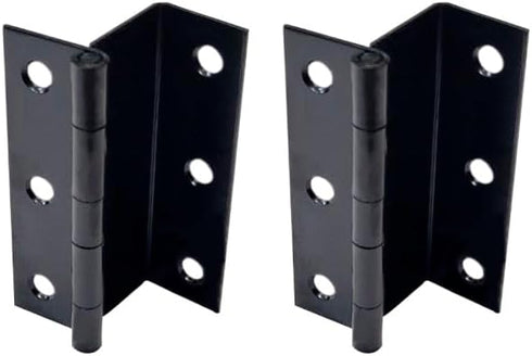 QCAA Three Fold Shutter Hinge, Half Surface for Shutter, Cabinet, Furniture, 2-1/2"