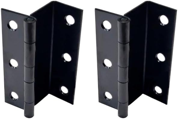QCAA Three Fold Shutter Hinge, Half Surface for Shutter, Cabinet, Furniture, 2-1/2"