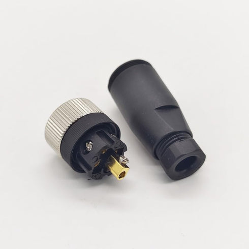 2Pcs M12 5 Pin Female Circular Connector, IP67 Waterproof A Code Industrial Connector for PG7 Cable 125V 4A AC/DC