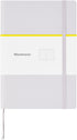 Maruman MNEMOSYNE Journal Notebook, 8.5 x 6.02 Inches (A5), 5mm Dot Grid, Hard Cover with Elastic Band, 90 gsm, 120