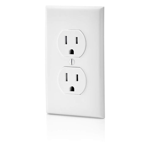 Leviton T5320-WMP 15 Amp 125V Tamper Resistant Duplex Receptacle, White, 10 Count