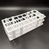 3 Packs Plastic Test Tube Rack, 24 Holes Lab Holder for 25mm Test Tubes, White, Detachable