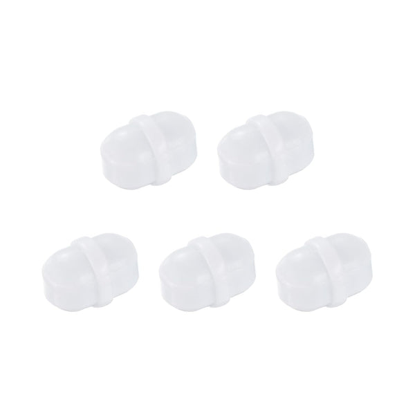 MECCANIXITY Magnetic Stirrer Mixer Stir Bar Rod, 10mm(0.39") x6mm with Ring Shape PTFE Coating, 5Pcs for Laboratory
