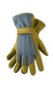 West County 074S/L Classic Gardening Gloves, Large, Slate, Extended Cuff, Dotted Palm