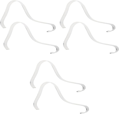 FOMIYES 6pcs Acrylic Elastic Sandals Support Rack Shoe Display Stand Holder for