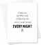 Generic CAPYTINI Funny Birthday Card Dinner Every Night Joke Relatable Humor Adult Gift